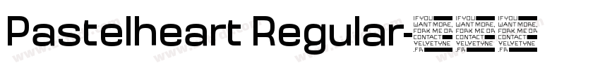 Pastelheart Regular字体转换